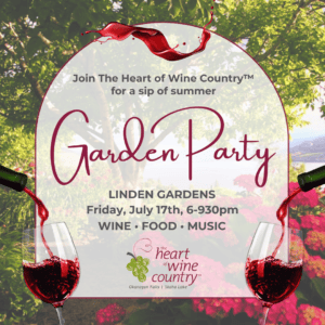 Heart of Wine Country Garden Party at Linden Gardens July 17 2026